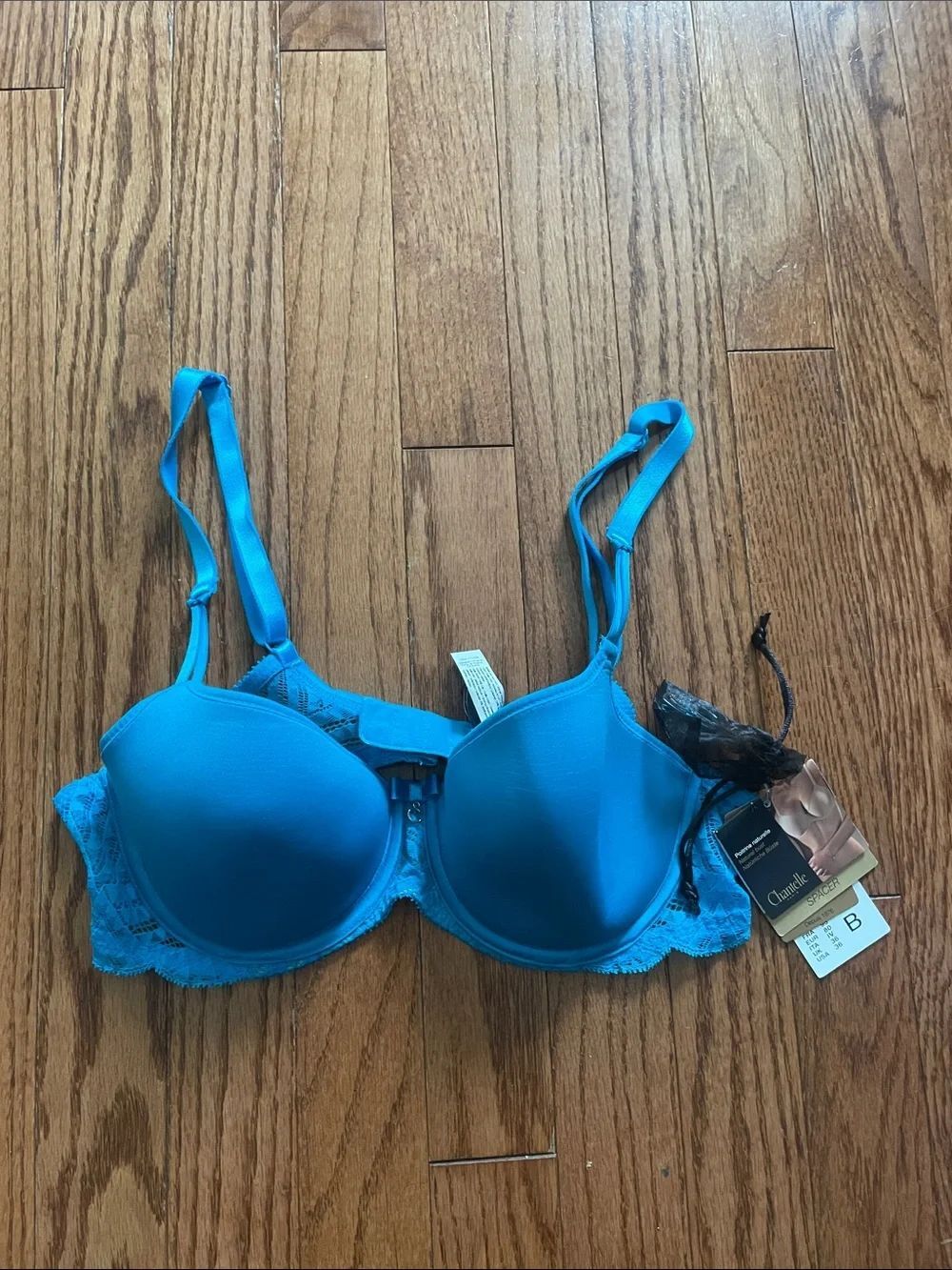 Chantelle Illusion Demi Spacer TShirt Bra Turquoise Women’s Sz 36B NWT
